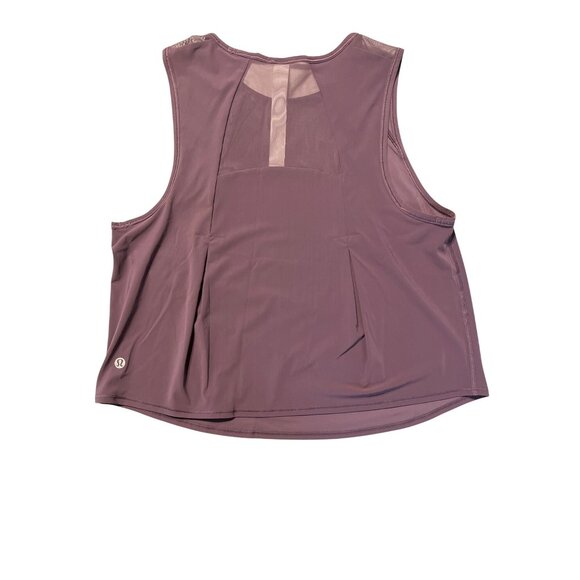 Lululemon Sculpt Cropped Tank Top Purple Size 8 Lightweight & Breathable Design - Picture 2 of 2